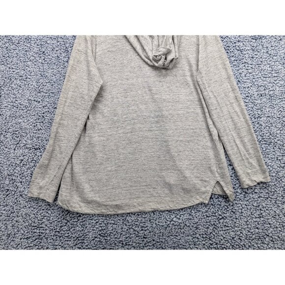 Cynthia Rowley 100% Linen Cardigan Size M Lightweight Open Front Boho Cali Gray - Picture 7 of 11